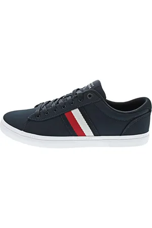 Tommy Hilfiger Herren Vulcanized Sneaker Iconic Stripes Schuhe, Blau (Desert Sky), 40