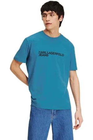 Karl Lagerfeld Regular FIT Kurzarm T-Shirt, BLAU, M