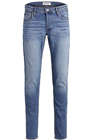 JACK & JONES Herren Slim Fit Jeans Glenn Skinny Tapered JJI Glenn ORIGINAL AM, Farben:Blau, Größe Jeans:29W / 34L