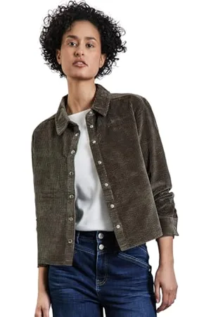 Street one Damen A345322 Cordbluse Mit Knopfleiste, , 38 EU