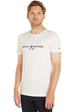 Tommy Hilfiger Herren T-Shirt Kurzarm Core Tommy Logo Rundhalsausschnitt, , M