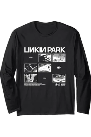 Linkin Park Weiß-Blöcke Langarmshirt