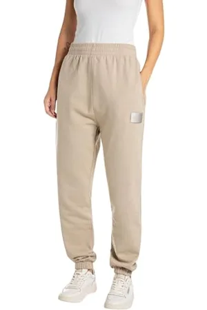 Replay Damen Jogginghose mit Taillenzug, Grau (Light Taupe 803), M