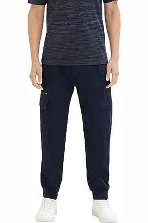 TOM TAILOR Herren 1037550 Regular Fit Cargo Hose aus Baumwolle, 10668-sky Captain Blue, L