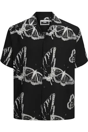 JACK & JONES Herren Jcojeff AOP Resort Shirt Ss Relax Kurzarmhemd 12252536, ,S