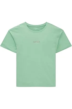 TOM TAILOR Mädchen Kinder T-Shirt mit Print 1035118, Grün, 128