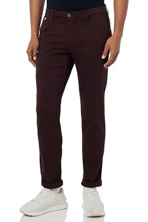 Replay Herren Chino Benni Regular-Fit Hyperflex X-Lite mit Stretch, (Rot), 30W / 32L