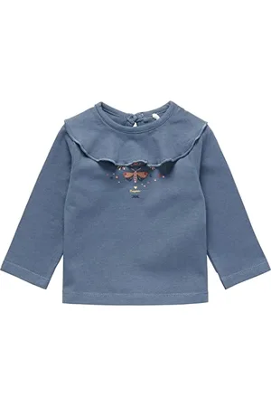 Noppies Baby Baby-Mädchen Girls Tee Lembang Long Sleeve T-Shirt, China Blue-P965, 68