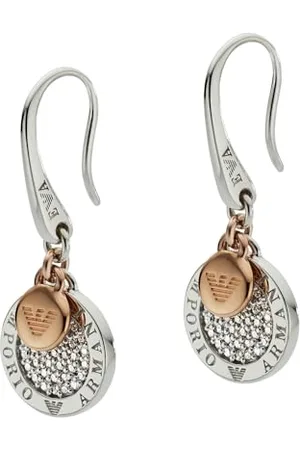 Emporio Armani Ohrringe Für Frauen, Größe: 12X12X2 mm Multi Sterling Silber Ohrringe, EG3377040
