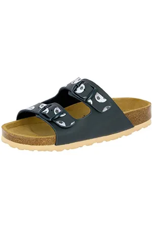 LICO Jungen BIOLINE KIDS Pantoletten, Marine/ Weiß, 34 EU
