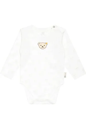 Steiff Unisex Baby Body Schulterverschlusss Langarm Unterwäsche, , 86