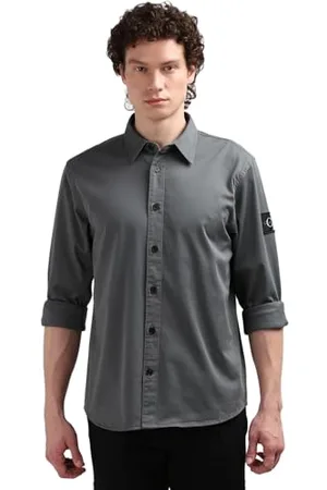 Calvin Klein Jeans Herren Hemd Relaxed Shirt Langarm, , XXL