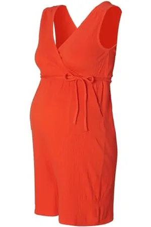 ESPRIT Damen Jumpsuit Nursing Short Sleeve Over The Belly Overalls, Kürbis-825, XS