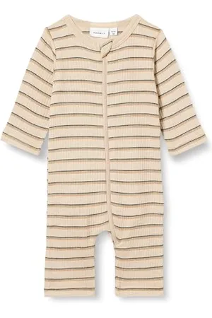 NAME IT Baby - Jungen Nbmwomi Wool/Modal Ls Suit Xxiii Schlafstrampler, , 62