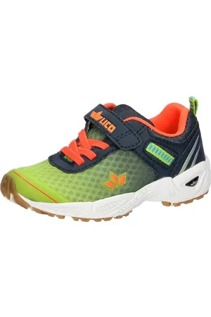 LICO Barney VS Hallenturnschuhe, Lemon/Marine/Orange, 37 EU