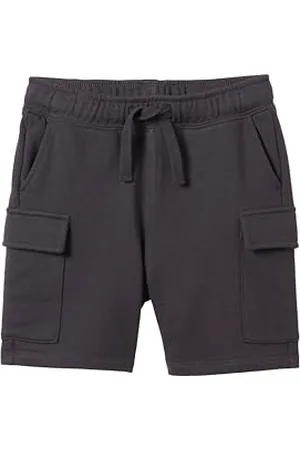 TOM TAILOR Jungen Kinder Sweat Cargo Shorts, coal grey, 92/98