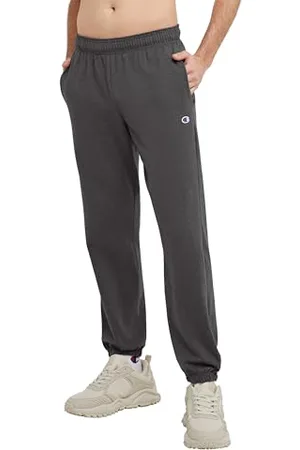 Champion Herren Trainingshose Sweathose aus Jersey mit Geschlossener Unterseite, Granit Heather-407q88, L
