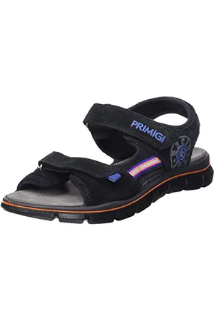 Primigi Herren Tevez Durchgängies Plateau Sandalen, Nero, 35 EU