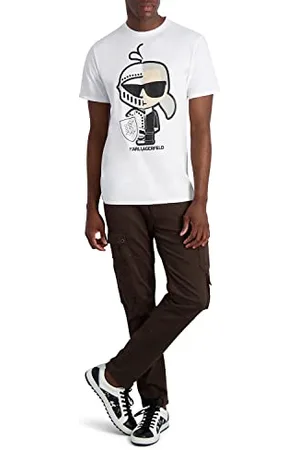Karl Lagerfeld Herren Karl Knight Printed Graphic Tee T-Shirt, , XL
