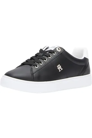 Tommy Hilfiger Damen Court-Sneaker Schuhe, (Black), 36 EU