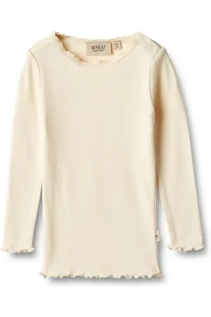 WHEAT Rib T-Shirt Langarm Reese- Mädchen - ÖkoTex Standard
