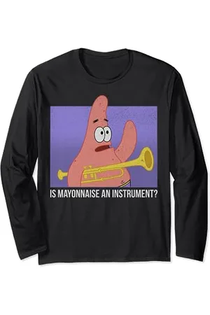 Spongebob Patrick Is Mayonnaise An Instrument Langarmshirt