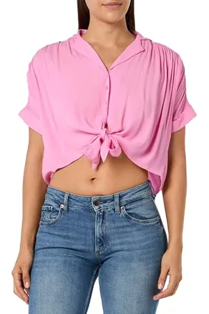 ONLY Onlpaula Life S/S Tie Shirt WVN Noos