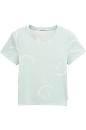 TOM TAILOR Kinder Basic RIPP Top, Fresh Sweet Lime, 140