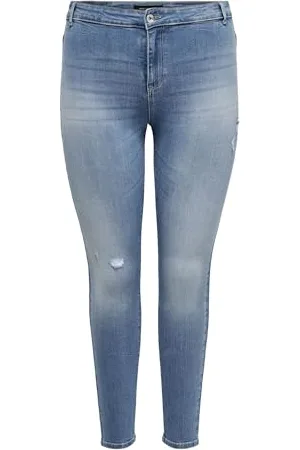 ONLY Damen CARHUBA HW Skin Jeggings DNM AZG809 Jeans Solid, , 42W x 32L