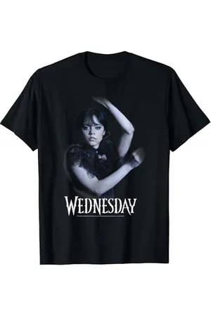Wednesday Funny Dance Scene Real Photo Portrait T-Shirt