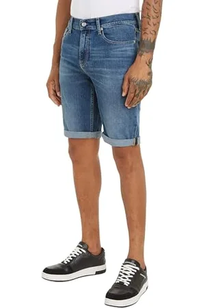 Calvin Klein Jeans Herren Jeans Shorts Slim Short Kurz, Blau (Denim Medium), 30W