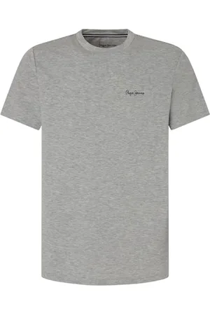 Pepe Jeans Herren Solid T-Shirt, Grau (Marl Grey), S