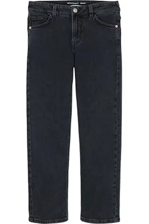 TOM TAILOR Jungen Kinder Straight Fit Jeans , blue black denim, 146