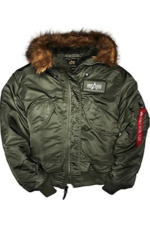 Alpha Industries Herren 45P Hooded Bomberjacke Jacke, , XXX-Large