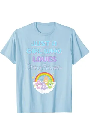 Care Bears Just A Girl Who Loves Vintage Rainbow T-Shirt