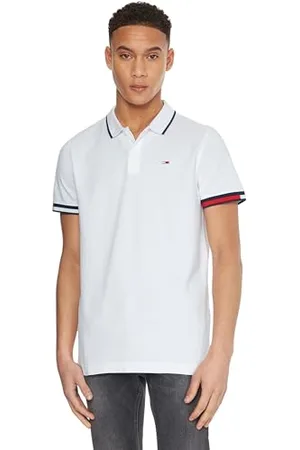Tommy Hilfiger Herren TJM REG Flag Cuffs Polo DM0DM12963 Kurzarm Poloshirts, , XXS