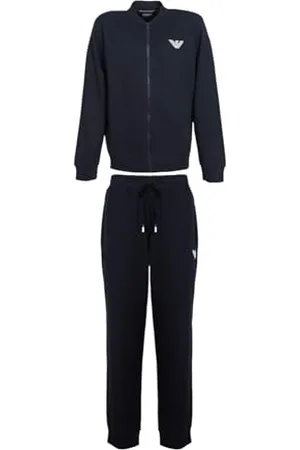 Emporio Armani Herren Iconic Terry Loungewear Tracksuit Trainingsanzug, , XXL