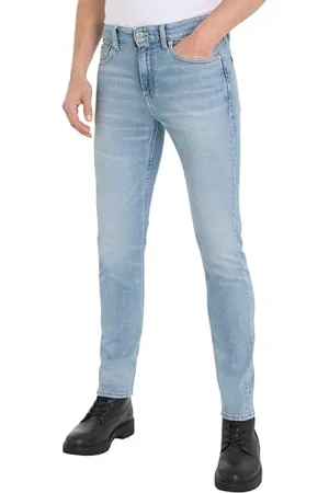 Calvin Klein Jeans Herren Jeans Slim Taper Skinny Fit, Blau (Denim Light), 36W / 34L