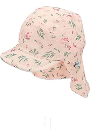 Sterntaler Mädchen Schirmmütze mit Nackenschutz Fleuro Sonnenhut, , 47