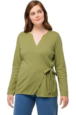 Ulla Popken Damen, große Größen, wrap Shirt Jacket