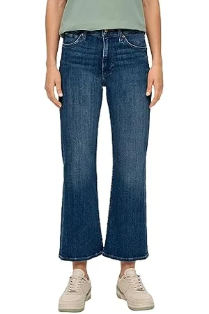 QS by s.Oliver Damen Jeans Hose Flare Leg Blue 32