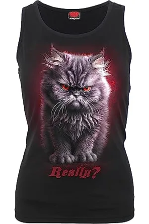 Spiral Anger Management - Razor Back Top Black L