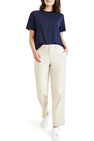 Dockers Damen High Waist Chino Straight Hose, , 32 EU