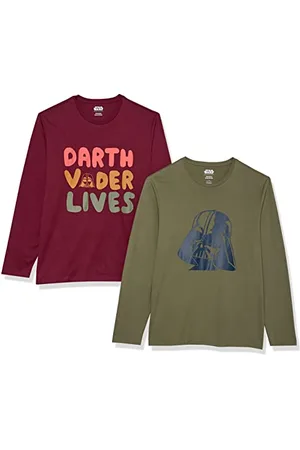 Amazon Disney | Marvel | Star Wars Herren Langärmelige T-Shirts, 2er-Pack, , XL