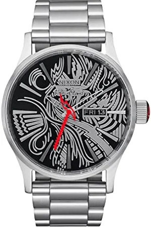 Nixon Herren Analog Quarz Uhr mit Edelstahl Armband A135-3625-00