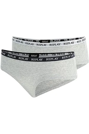 Replay Damen Slip 2er-Set, (Grau), S