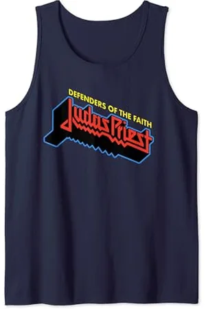 Judas Priest – Defenders Logo On Navy Tank Top