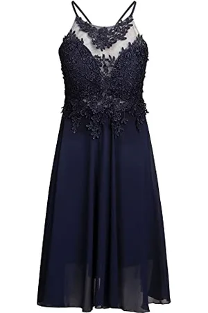Apart Cocktailkleid aus Chiffon, Mesh und Spitze, , S