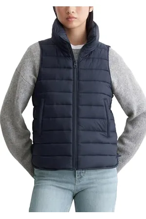 Marc O’ Polo Marc OߴPolo Damen Steppweste wasserabweisend leicht, Blau (Deep Blue Sea), 46