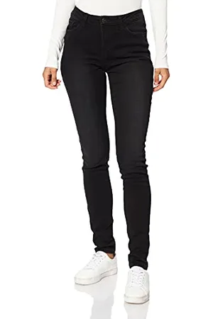 Lee Damen Legendary Skinny Jeans, Black, 36W / 33L